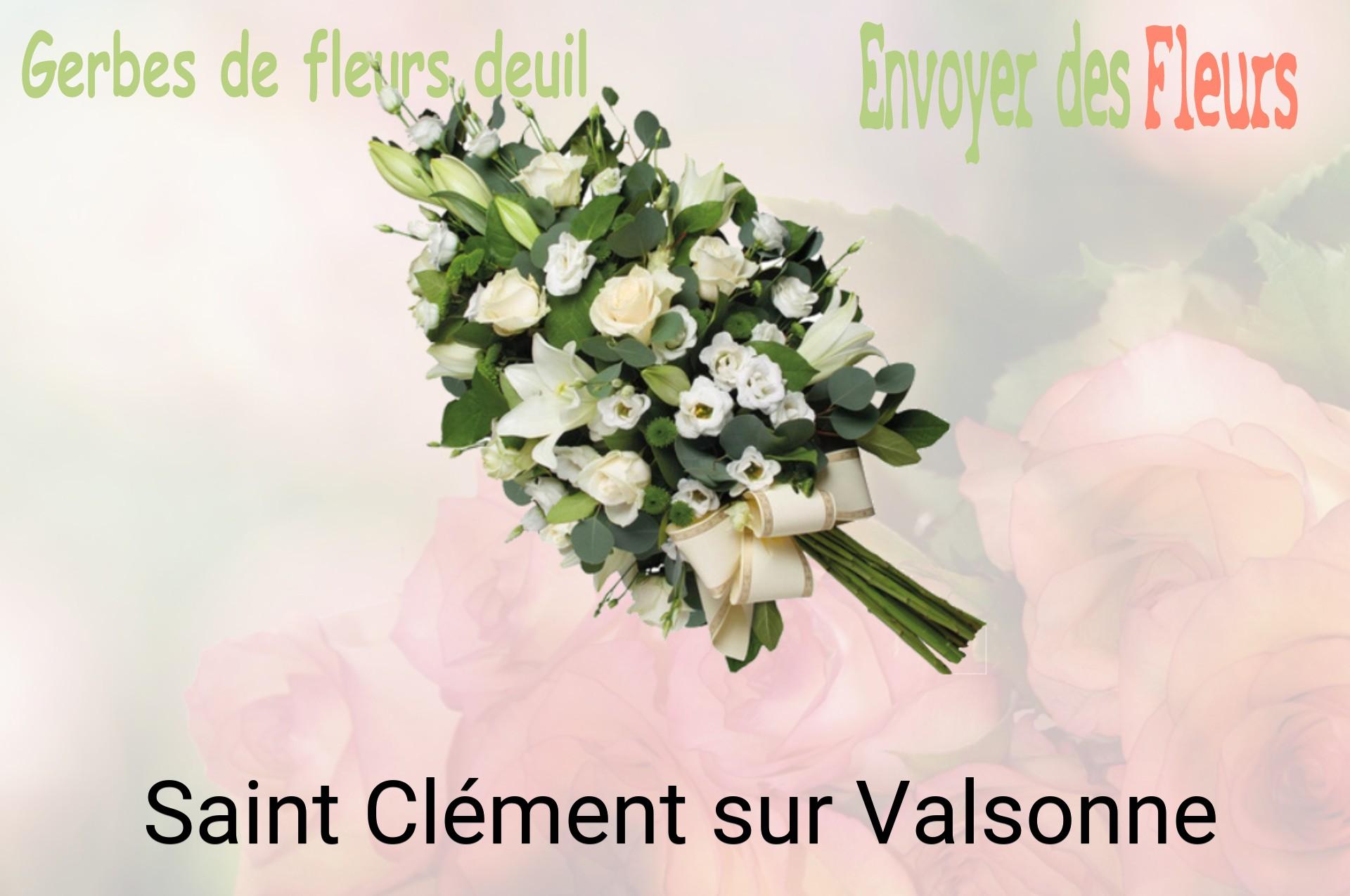 Gerbe de fleurs de deuil livrée à Saint-Clément-sur-Valsonne